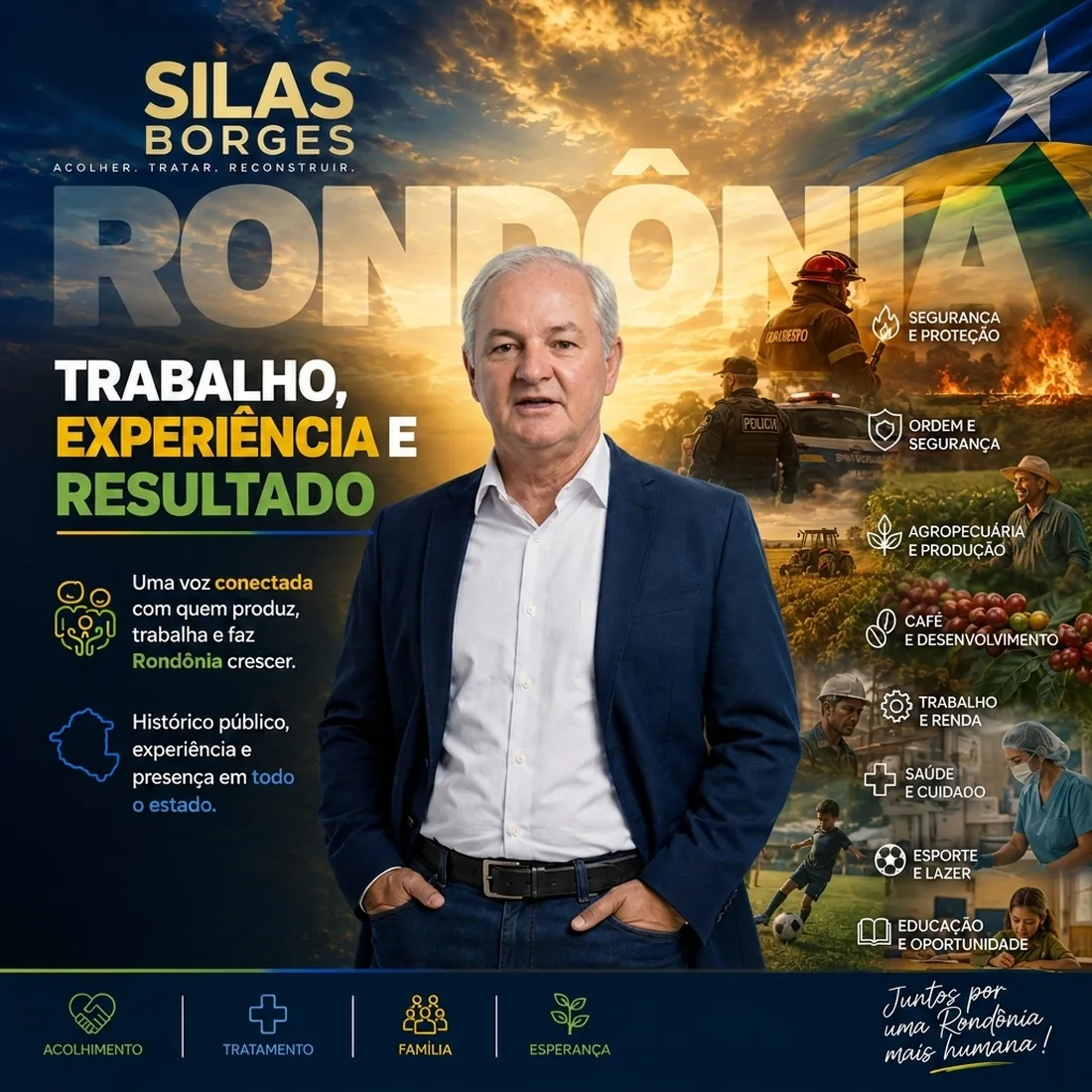 Peça de campanha de Silas Borges